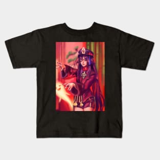 Hu Tao Genshin Impact Anime Halloween Fan art Kids T-Shirt